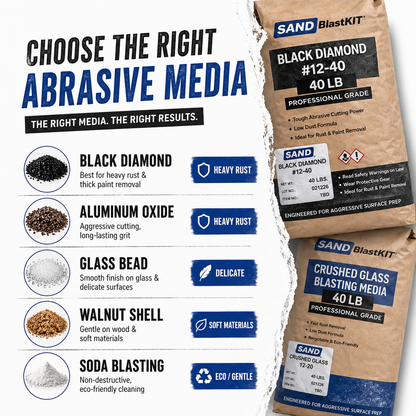 Pro Sandblast Kit – Gravity Fed Carbide Pro (600 Bar)